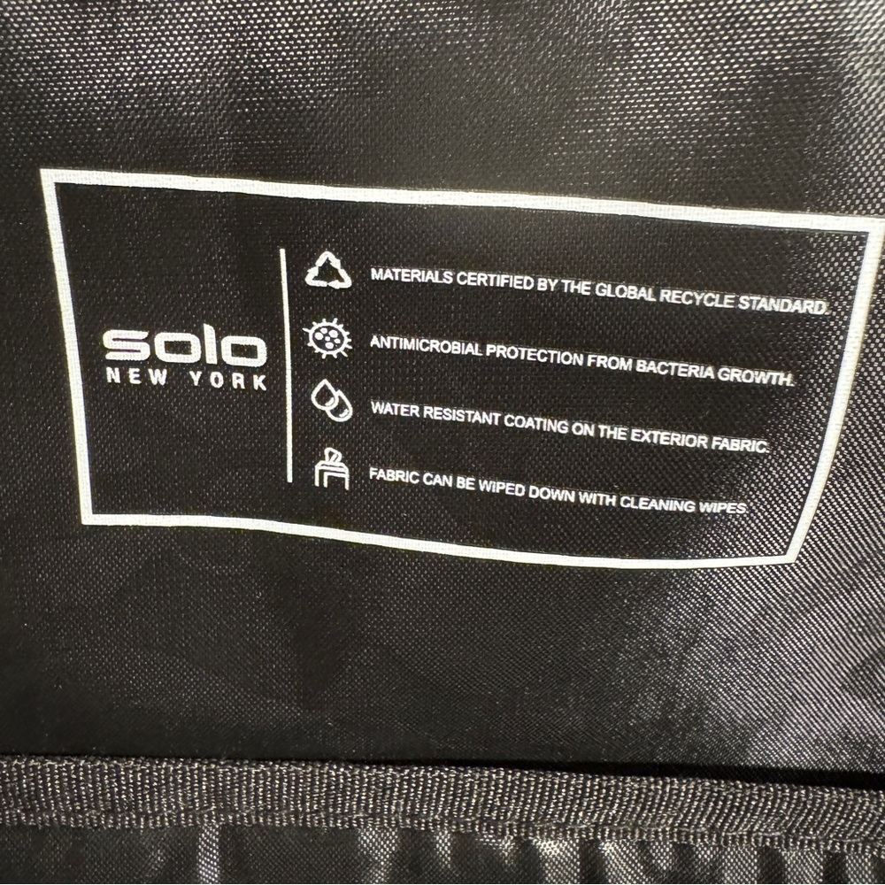 Solo New York Re Define Backpack, Black, Laptop Tote - Picture 7 of 16